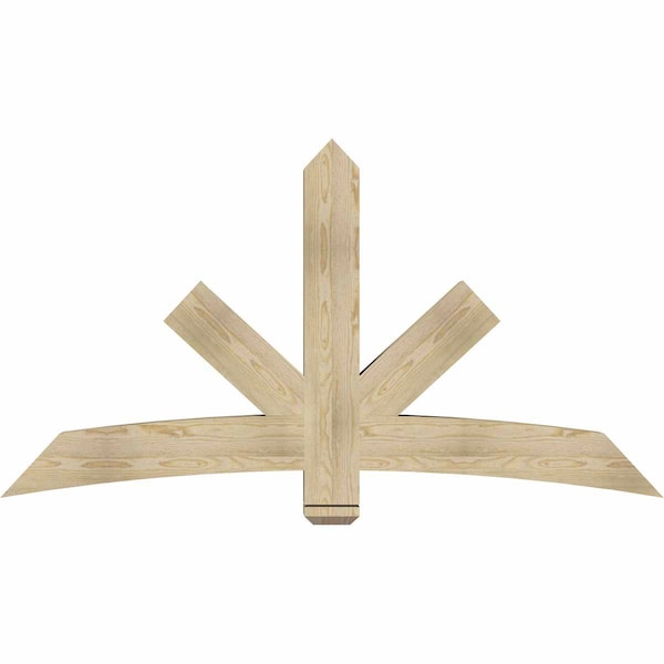 Ekena Millwork Alberta Rough Sawn Timber Gable Bracket, Douglas Fir, 72"W x 39"H x 6"D x 6"F, 13/12 Pitch GBW072X39X0606ALB00RDF - main